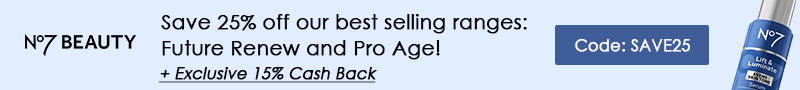 No7 Beauty cash back